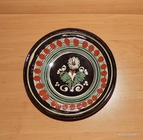 Old glazed ceramic wall plate bowl 22 cm (n)