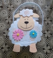 Lamb felt felt basket Easter decoration, front, recommend!