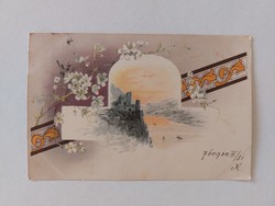 Old postcard 1800 postcard landscape