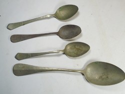 Antique marked cutlery set of 4 spoons tableware alpaca alpacca clarfeld