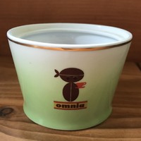 Retro omnia hollóházi kávés cukortartó