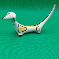 Zumpfe Klára ritka gyűjtői Hollóházi tacskó kutya figura
