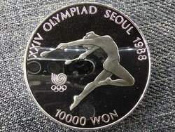 Dél-Korea Olimpiai Játékok Szöulban 1988 Ritmikus gimnasztika .925 ezüst 10000 won (id46460)