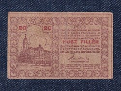 Pécs Szabad Királyi Város Pénztárjegye 20 fillér szükségpénz 1919 (id73801)
