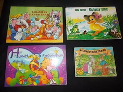 4 Hardcover Leporello story books - also Easter - in one price/package