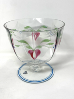 Vintage large orrefors sweden bowl salad glass, footed bowl with its own box cz