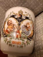 1914/15 Ferenc József Emperor Wilhelm mug