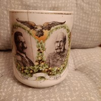 1914/15 Ferenc József Emperor Wilhelm mug