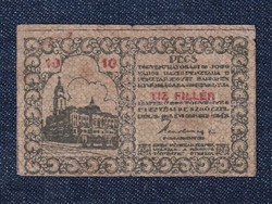 Pécs Szabad Királyi Város Pénztárjegye 10 fillér szükségpénz 1919 (id73800)
