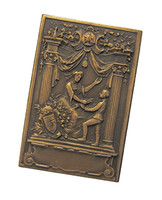 Ferenc Winalek: award plaque of the jeweler's trade association /1929/