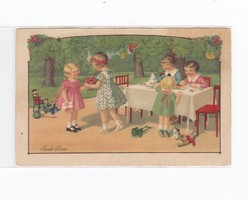 Üdvözlő képeslap gyerekek P.Ebner