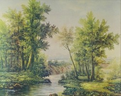 1M070 gabriel: landscape with stream 1987