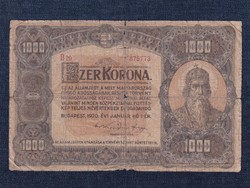 Nagyméretű Korona Államjegyek 1000 Korona bankjegy 1920 (id73924)