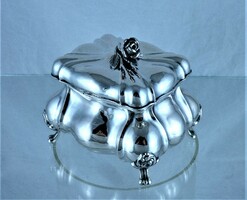 Very rare, antique, silver sugar box, pest, ca. 1870!!!