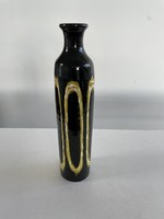 Flawless, marked, large fitting László ceramic vase