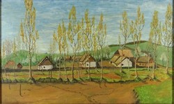 1M406 XX. századi festő : Domboldali tanyavilág