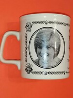 Commemorative cup issued on the occasion of the marriage of the Prince of Wales and Lady Diana Spencer in 1981