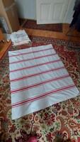 Folk woven pattern tablecloth, large canvas tablecloth, home textile