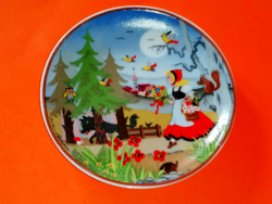 Barbara Furstenhofer Red Riding Hood and Wolf Story Ring Holder Plate
