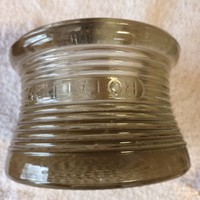 Art-deco marked glass candle holder negotiable!