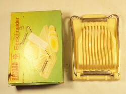 Retro tojás szeletelő tojásszeletelő Record Made in GDR NDK Kelet-német dobozában - 1970-es évekből