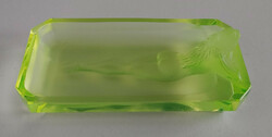 For Kalosiildiko!!! Heinrich hoffmann art deco uranium glass bowl from around 1930