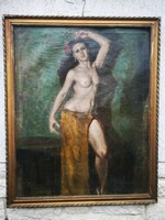 Huge standing nude painting is a well painted artistic painting