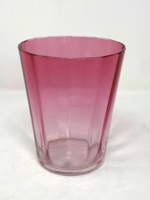 Antik üveg váza romantikus mályva és rózsaszín átmentes színvilágban CZ