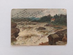 Old postcard 1902 postcard landscape
