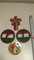 Forradalmi ifjusági napok kitűzők 4 db szocialista, KISZ