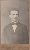 Hardback photo, male portrait, Sechnitzky Otto's Besztercebánya
