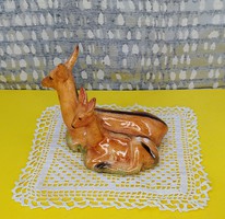 Bodrogkeresztúr ceramics - deer with a kid