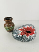 Old 2-piece ceramic vase / retro large-sized industrial art ikebana vase / Austrian vase