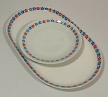 Alföldi porcelán tál & kistányér menzamintás retro darabok