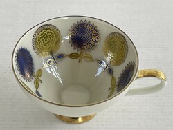 Régi, retro Bavaria Scherzer aranyozott porcelán kávéscsésze, teás csésze