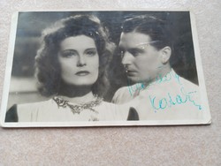 Karády autographed postcard