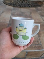 Ritka Kőbányai  porcelán Esztergom bögre nosztalgia hagyaték  nagymama