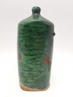 Green glazed bottle k