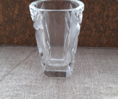 ﻿﻿Vintage vastagfalú kristály váza