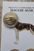 2021. Annual Hungarian greyhound non-ferrous metal commemorative coin proof like