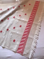 Old home-woven tablecloth