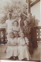 Régi fotó,  ismeretlen német (vagy osztrák) család 1903