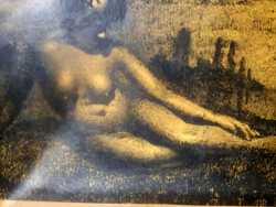 Károly Roszner: nude etching