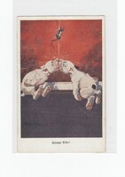 Üdvözlő képeslap kutyusok 1928 K:02 Bonzo