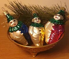 Karácsonyfadísz- üveg bohócok