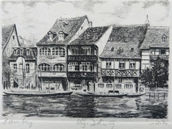 Bamberg etching (original radierung)