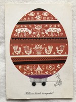 Old drawn Easter postcard - no. Éva Horváth drawing -5.
