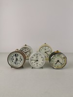 Retro 5-piece clock / table clock / alarm clock / mechanical / old Russian German wind-up