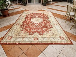 Iráni pamutselyem 224x330 cm tabriz mintájú perzsa szőnyeg MZ_147