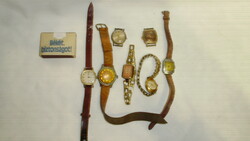 Seven old mechanical women's watches - together - wostok, zaria, slava,...